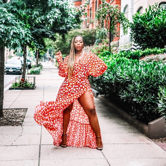 Hanifa Alia Long Sleeve Maxi Dress - L - Picture 1 of 11